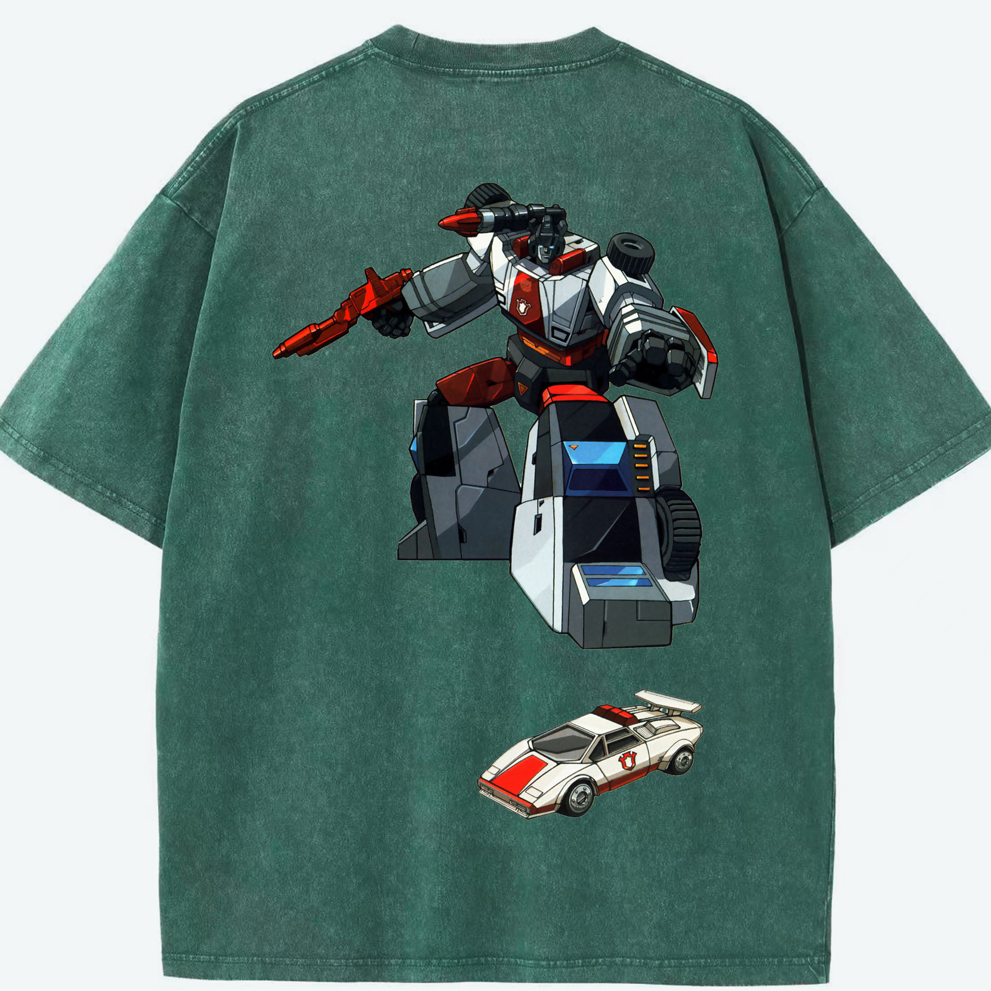 （画像用）  綿100% ヴィンテージ風 半袖Tシャツ（背面プリント）